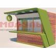 Торговый ларек размером 4х2,5х3 м (A3222)