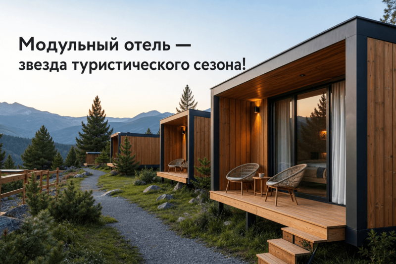 Модульный отель – звезда туристического сезона!
