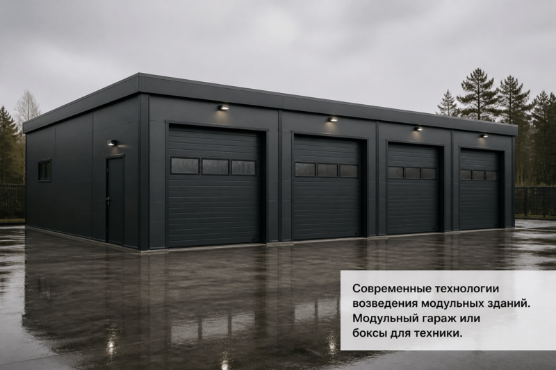 Модульный гараж или боксы для техники